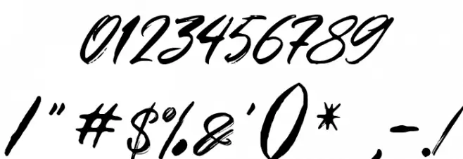 YoungBloodSolidFree Font OTHER CHARS