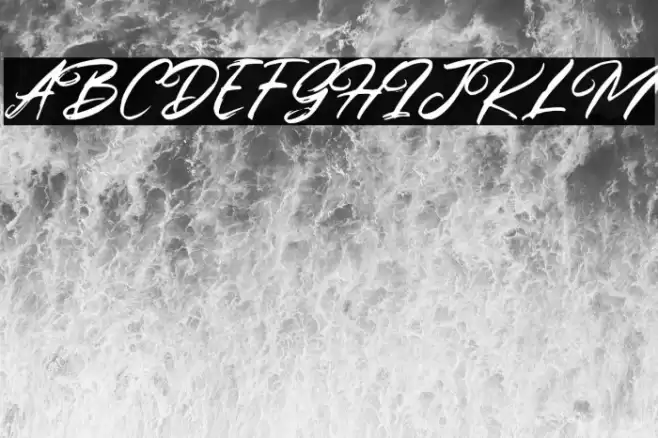 YoungBloodSolidFree Font examples