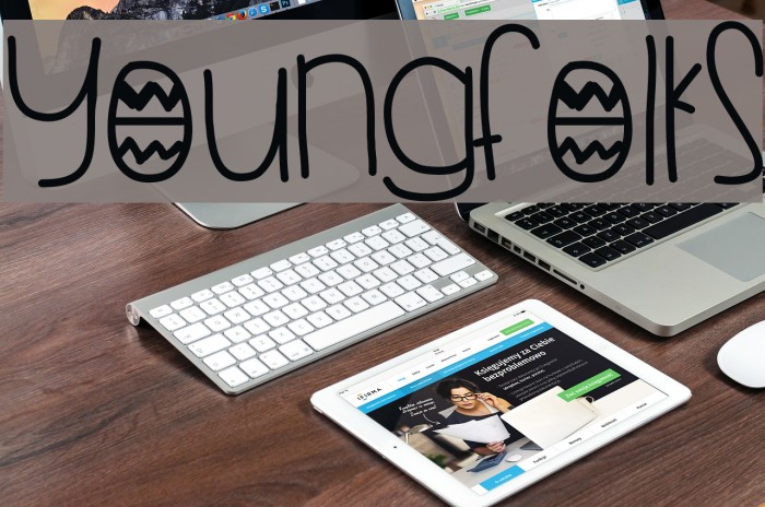 YoungFolks Font examples