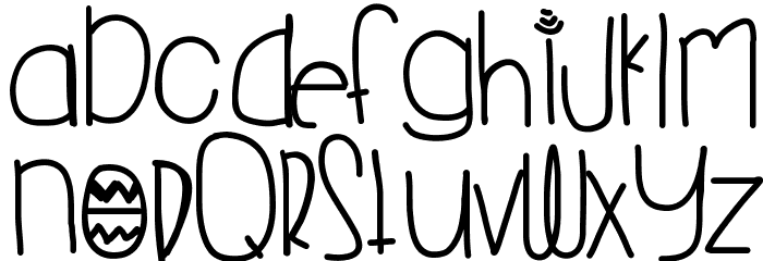 YoungFolks Font LOWERCASE