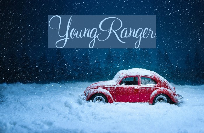 YoungRanger Font examples