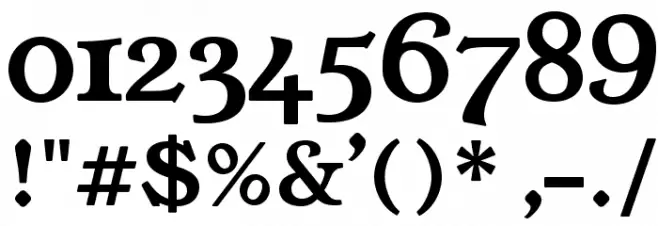 YoungSerif Font OTHER CHARS