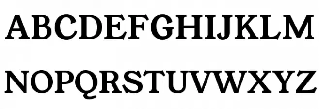 YoungSerif フォント 大文字