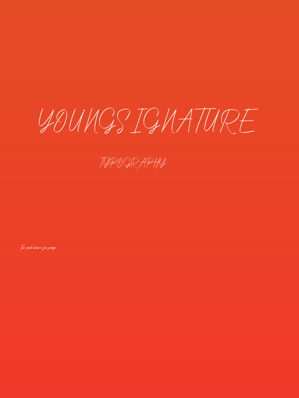 YoungSignature Poster