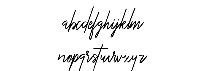 YoungSignature Font LOWERCASE