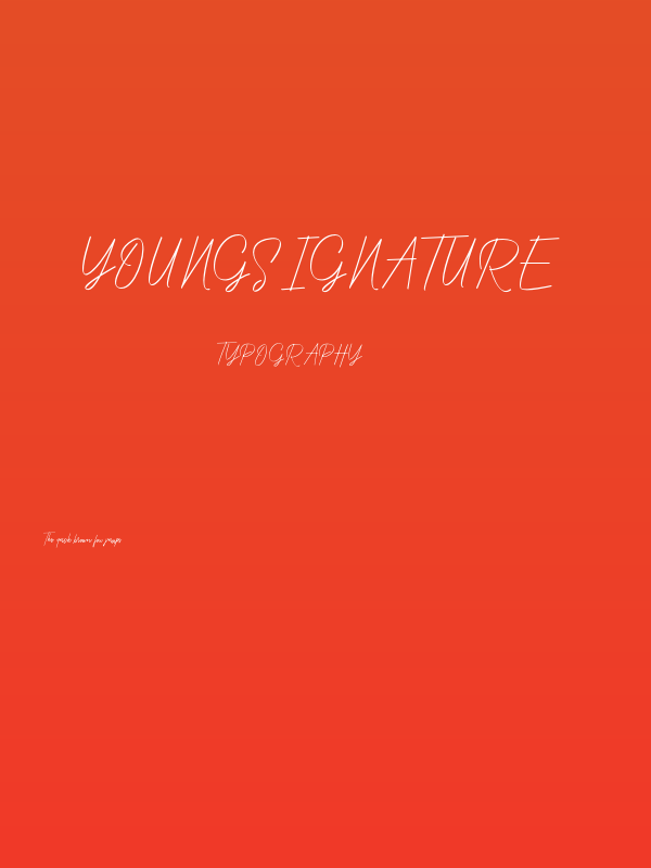 YoungSignature Poster