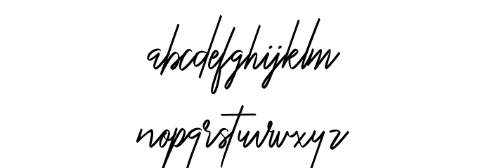 YoungSignature Font LOWERCASE