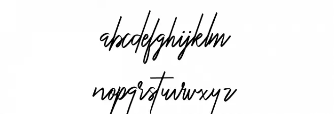 YoungSignature Caratteri MINUSCOLO