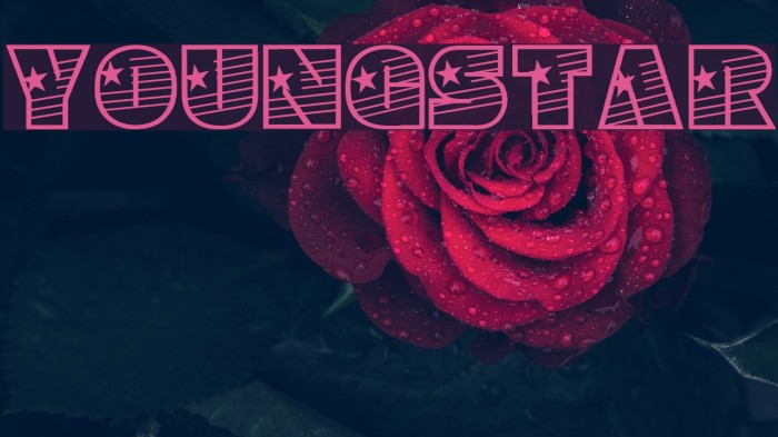 YoungStar Font examples