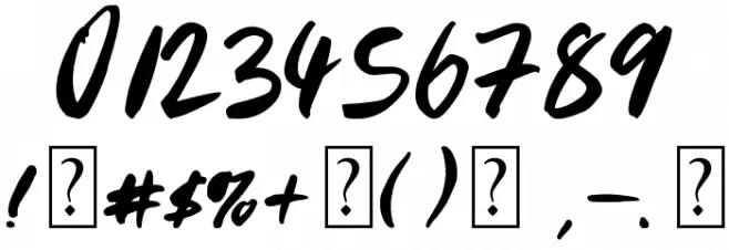 Youngblood Font OTHER CHARS