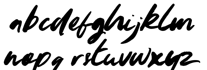 Youngblood Font LOWERCASE