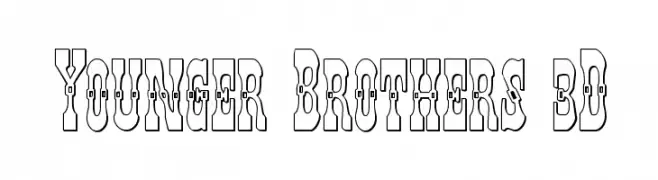 Younger Brothers 3D  Frei Schriftart Herunterladen