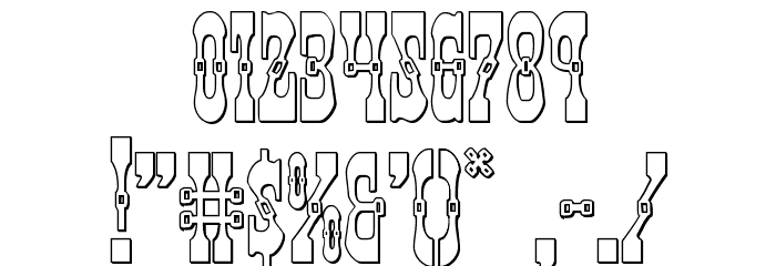 Younger Brothers 3D Font OTHER CHARS