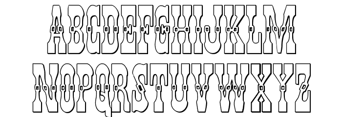 Younger Brothers 3D Font LOWERCASE