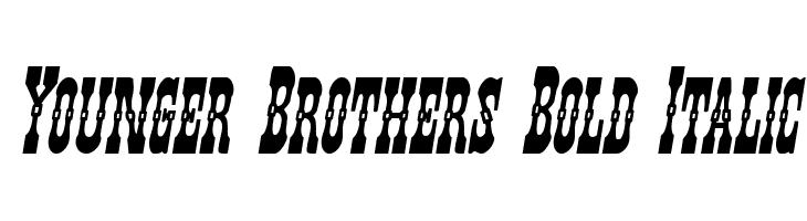 Younger Brothers Bold Italic  フリーフォントのダウンロード