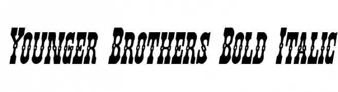 Younger Brothers Bold Italic  Frei Schriftart Herunterladen