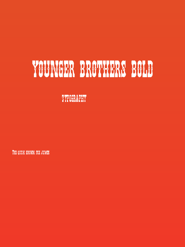 Younger Brothers Bold Poster
