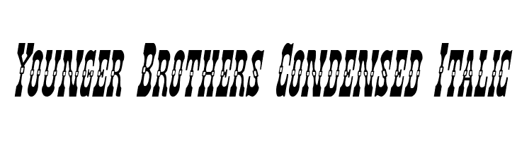 Younger Brothers Condensed Italic  नि: शुल्क फ़ॉन्ट्स डाउनलोड