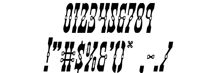 Younger Brothers Condensed Italic Font OTHER CHARS