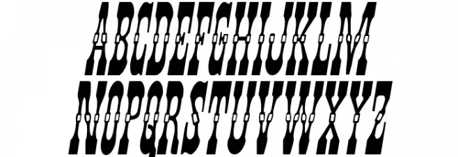 Younger Brothers Condensed Italic Polices MAJUSCULES