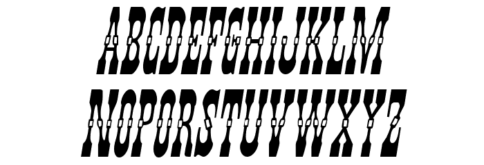 Younger Brothers Condensed Italic Font LOWERCASE