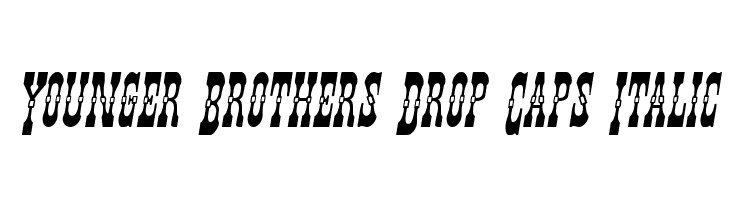 Younger Brothers Drop Caps Italic  Fuentes Gratis Descargar