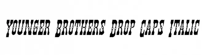 Younger Brothers Drop Caps Italic  Frei Schriftart Herunterladen