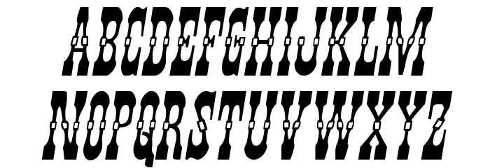 Younger Brothers Drop Caps Italic Font LOWERCASE