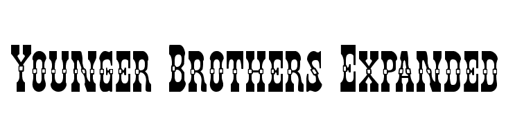 Younger Brothers Expanded Font