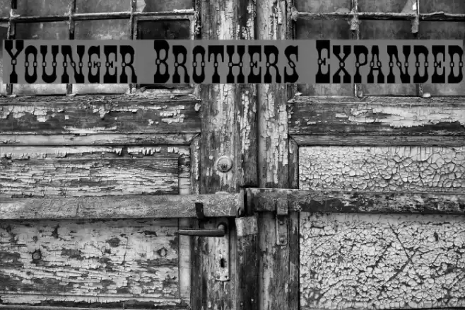 Younger Brothers Expanded Font examples
