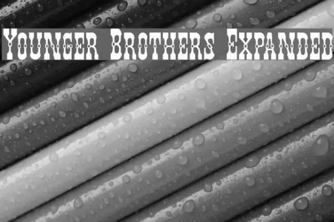 Younger Brothers Expanded Font examples