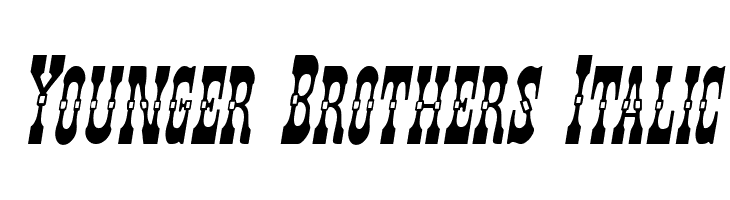 Younger Brothers Italic  フリーフォントのダウンロード