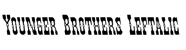 Younger Brothers Leftalic  Frei Schriftart Herunterladen