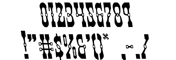 Younger Brothers Leftalic Font OTHER CHARS