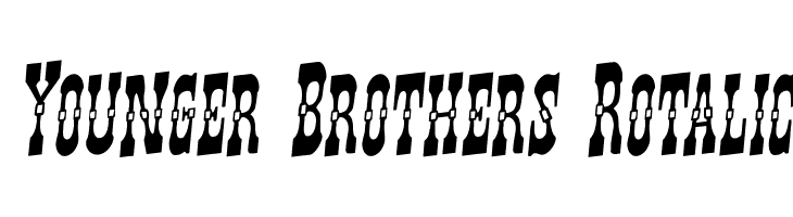 Younger Brothers Rotalic  नि: शुल्क फ़ॉन्ट्स डाउनलोड