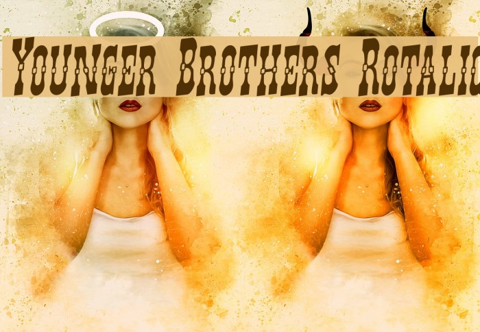 Younger Brothers Rotalic Font examples