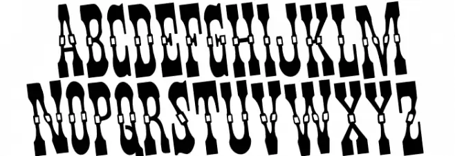 Younger Brothers Rotated フォント 大文字