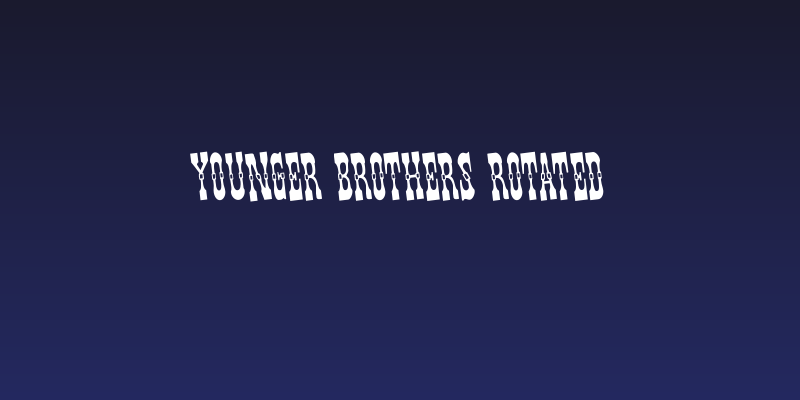 Younger Brothers Rotated Social Header