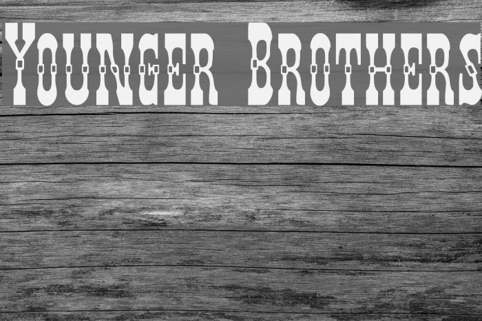Younger Brothers Font examples