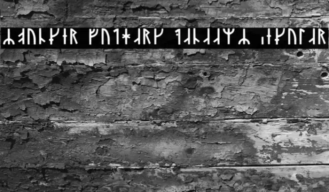 Younger Futhark Danaamy Regular Font examples