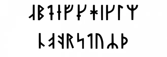 Younger Futhark Danaamy Regular 字体 小写
