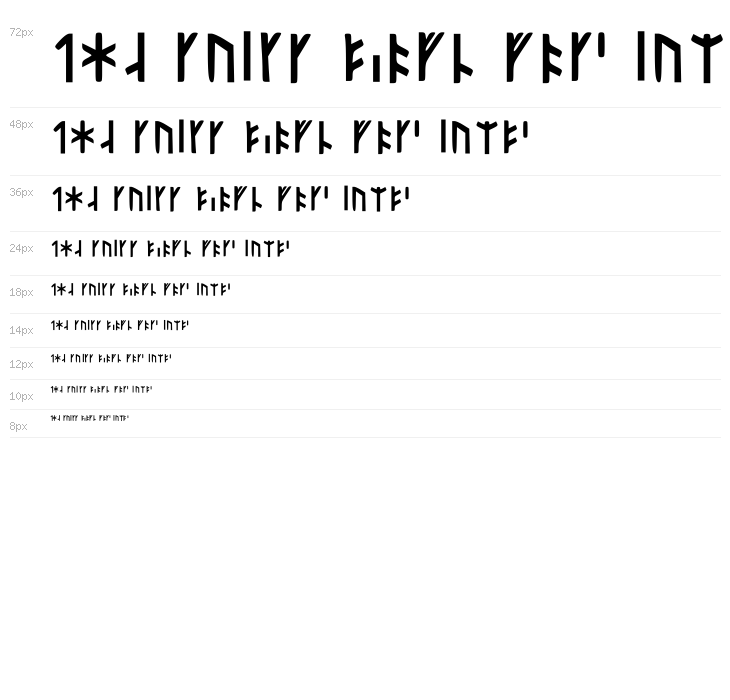 Younger Futhark Short T Regular Waterfall