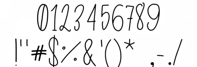 YoungerDreams Font OTHER CHARS