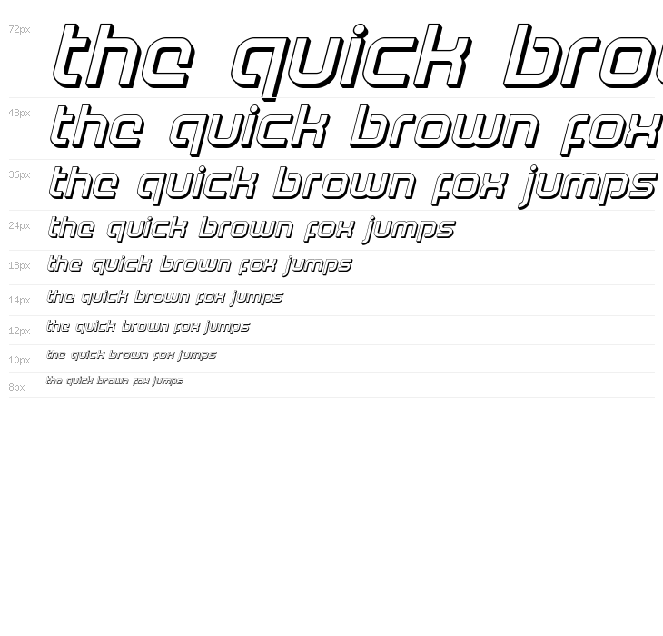 Youngerblood 3D Italic Waterfall