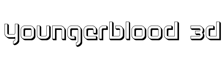 Youngerblood 3D  font caratteri gratis