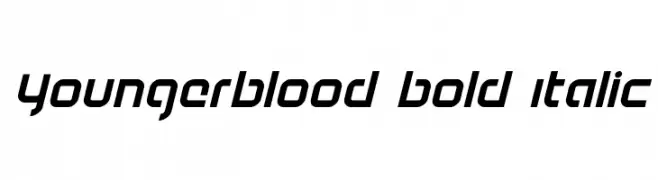 Youngerblood Bold Italic  تنزيل الخطوط