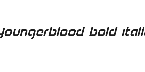 Youngerblood Bold Italic Logo