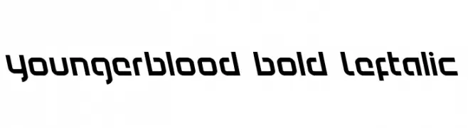 Youngerblood Bold Leftalic  नि: शुल्क फ़ॉन्ट्स डाउनलोड