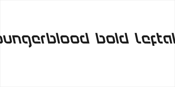 Youngerblood Bold Leftalic Logo