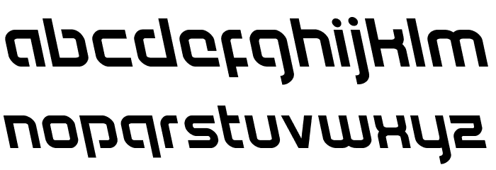 Youngerblood Bold Leftalic Font LOWERCASE